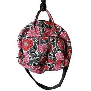 Vera Bradley Pink Floral Print Travel Weekender Bag 17"W X 12"H X 7"D